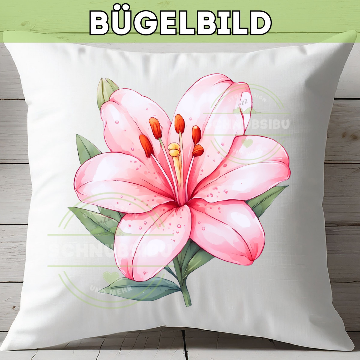Bügelbild Blume